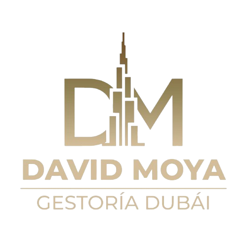 David Moya Gestoria Dubai gold logo